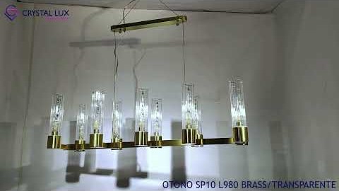 Crystal Lux OTONO SP10 L980 BRASS/TRANSPARENTE Видеообзор