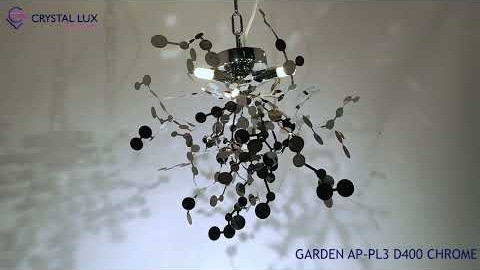 Crystal Lux GARDEN AP-PL3 D400 CHROME Видеообзор