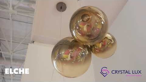 Crystal Lux TADEO SP4 D200 CHROME/TRANSPARENTE Видеообзор