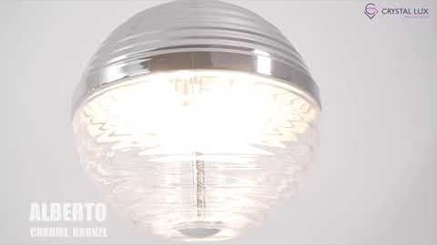 Crystal Lux ALBERTO SP3 CHROME/TRANSPARENTE Видеообзор