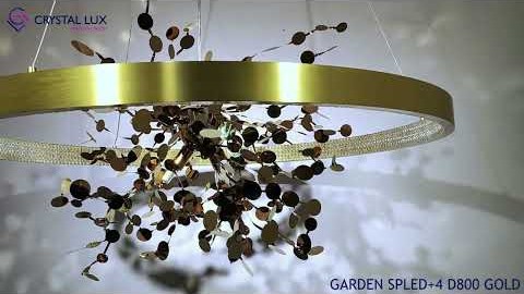 Crystal Lux GARDEN SPLED+4 D800 GOLD Видеообзор