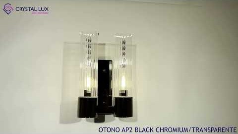 Crystal Lux OTONO AP2 BLACK CHROMIUM/TRANSPARENTE Видеообзор