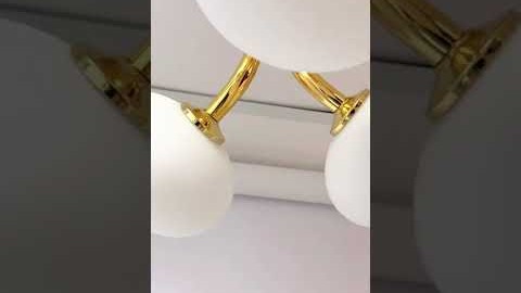 Crystal Lux ALICIA SP3 GOLD/WHITE Видеообзор