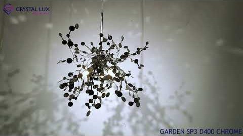 Crystal Lux GARDEN SP3 D400 CHROME Видеообзор
